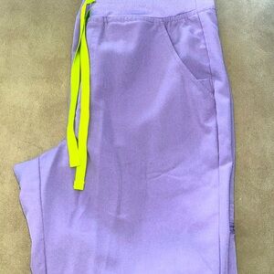 Figs purple jogger set